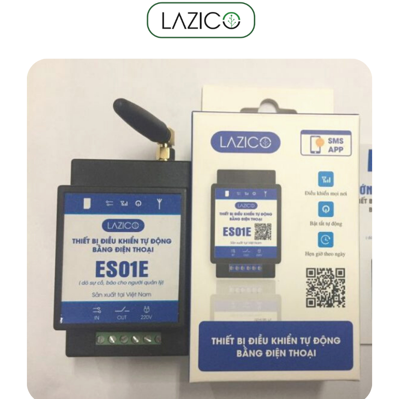 Bộ điều khiển từ xa, giám sát và cảnh báo sự cố cho máy bơm qua điện thoại LAZICO ES01E
