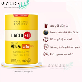Hộp 80 gói men vi sinh lacto-fit gold bổ sung lợi khuẩn cải thiện đường ruột khỏe mạnh