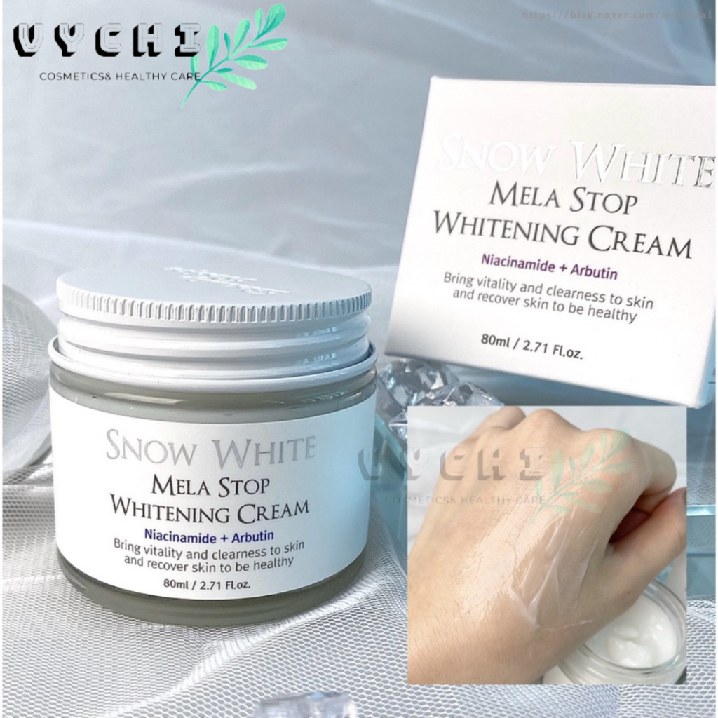 Kem dưỡng giảm thâm nám dưỡng trắng da Beauty Recipe Snow White Mela Stop Whitening Cream 80ml