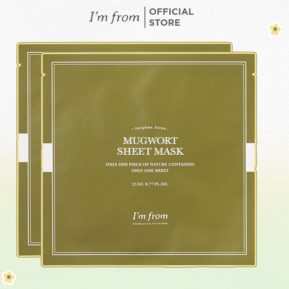 Combo 2 Mặt Nạ Dịu Da I'm from Mặt nạ Mugwort Sheet mask 23ml