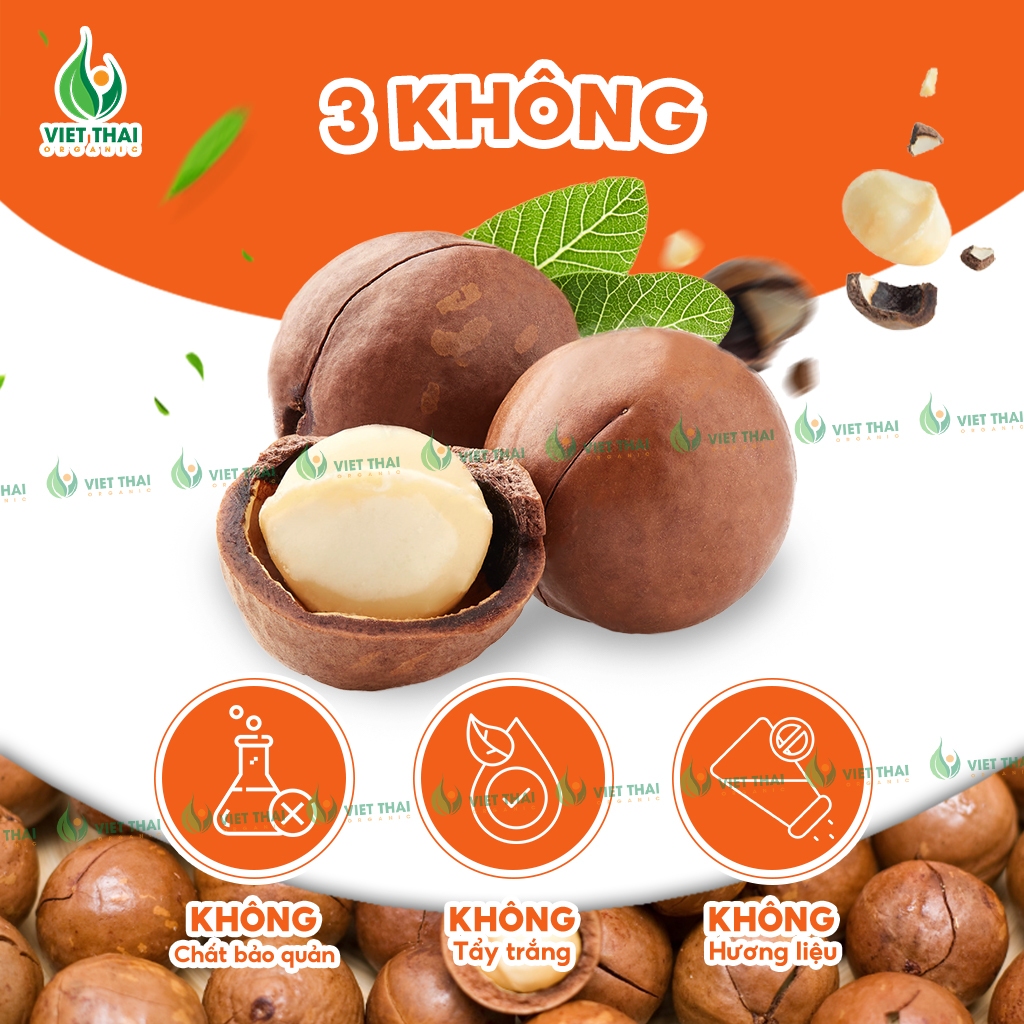 Mắc Ca G'Nut - Macca Úc Hữu Cơ Nhập Khẩu Chuẩn Chất Lượng Béo Bùi Ăn Kiêng Eatclean Việt Thái Organic (Gói 500G