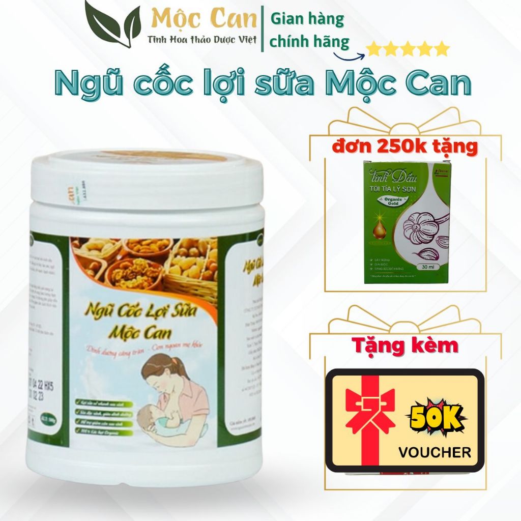 Ngũ Cốc Lợi Sữa Mộc Can Hộp 500g Sữa Đặc Hơn, Nhiều Hơn, Về Nhanh Hơn