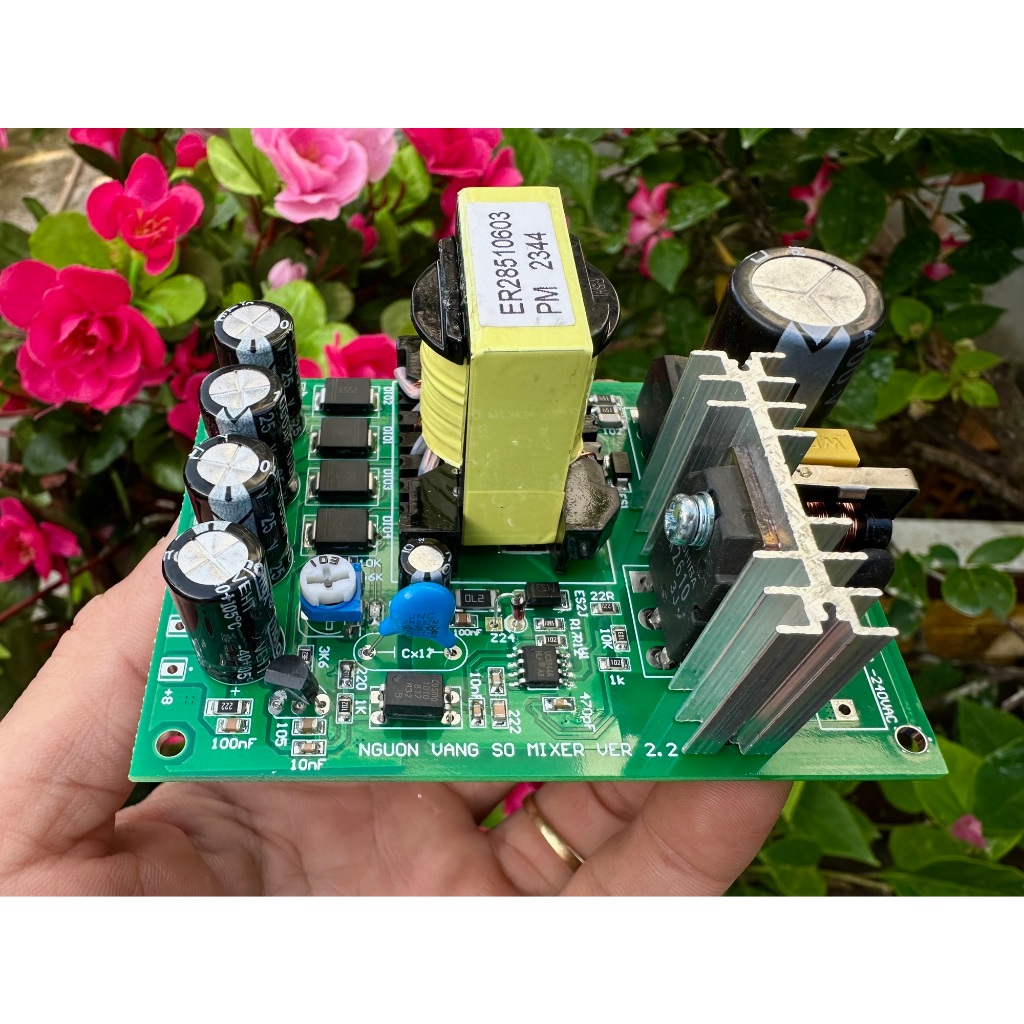 Nguồn Xung mini 220 ra +-15VDC có nguồn phụ
