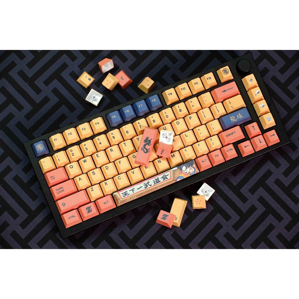 Keycap Cho Bàn Phím Cơ Dragon Ball 126 Phím Cherry Profile | EZPC