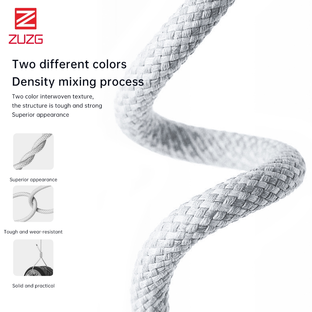 Cáp sạc siêu nhanh C to C 60W dành cho lP và các dòng android chính hãng ZUZG CT02