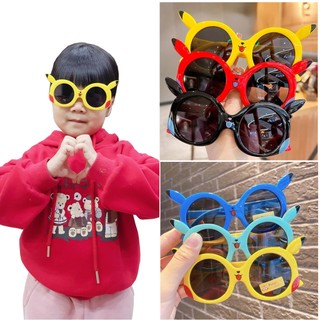 Kính mắt hoạt hình PIKACHU trẻ em chống tia cực tím UV Samcos