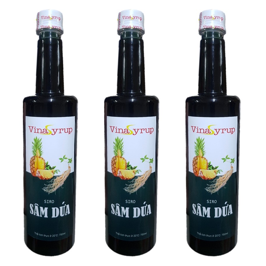 Siro Sâm Dứa Vina Syrup - Chai 700ml