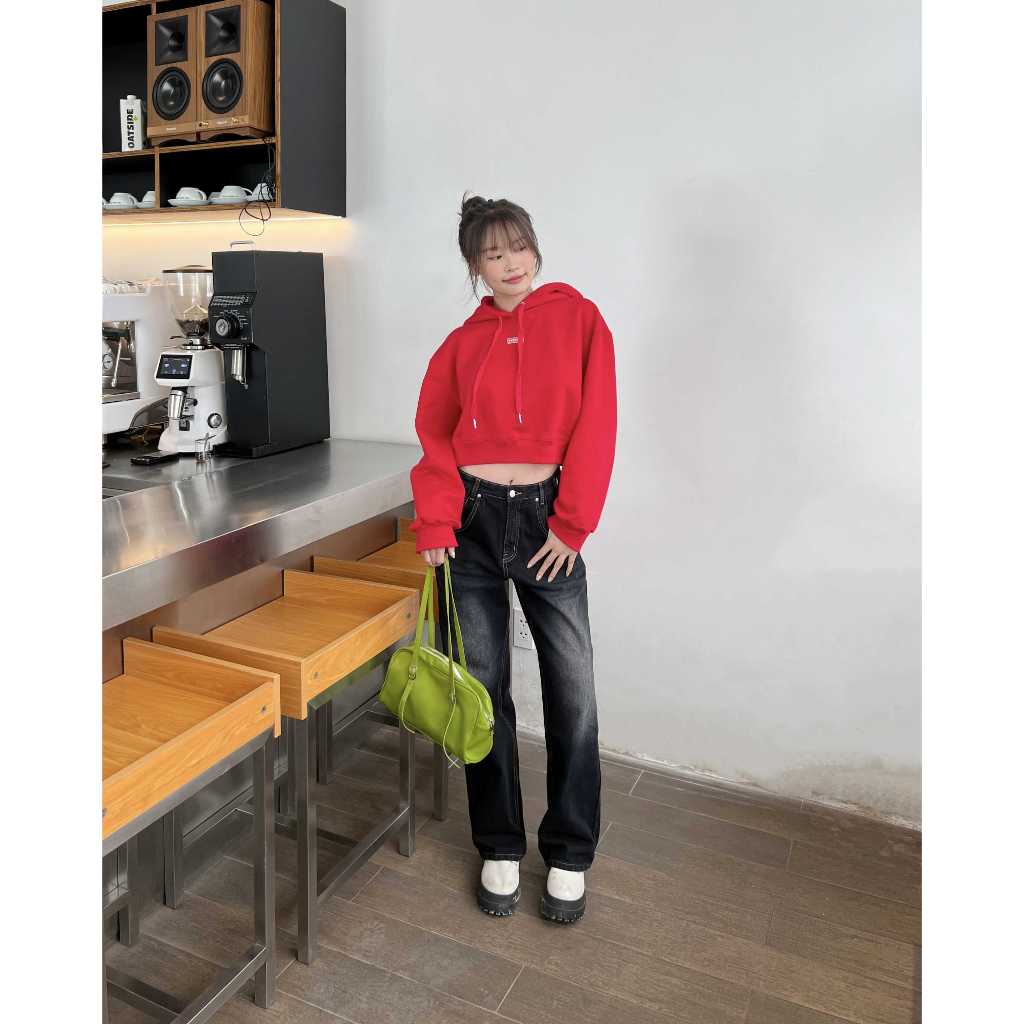 Quần Jeans Nữ Ống Suông Kiểu Dáng Ống Suông Rộng, Quần Jeans Wax 2 Màu | KOKOLE PANTS | Secodee