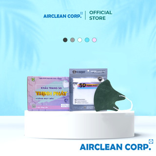 Thùng 100 chiếc khẩu trang 5D Thịnh Phát màu Xanh Đậm 3 Lớp Kháng Khuẩn