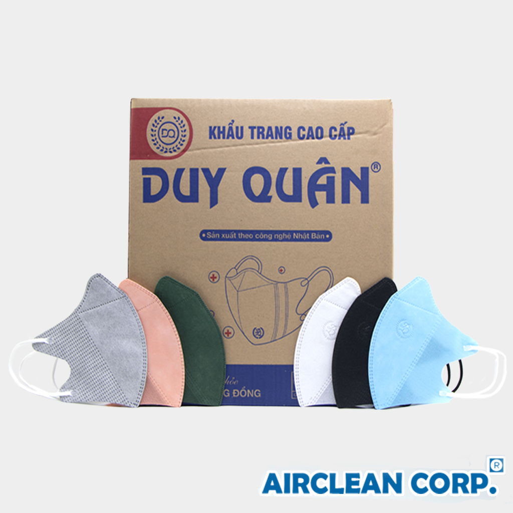 Khẩu trang Duy Quân 5D Mask người lớn, Thùng 500 Chiếc Khẩu Trang Kháng Khuẩn