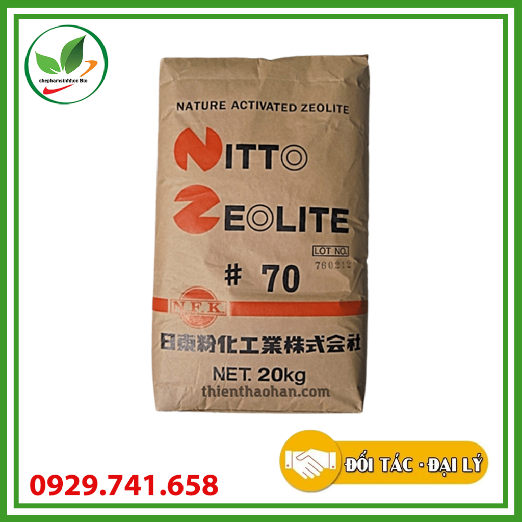 Xử Lý Nước Zeolite Nhật. Hấp thụ khí độc, giảm kim loại nặng, ổn định nước, hạn chế mầm bệnh. Bao 20kg