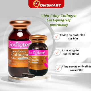Viên collagen spring leaf inner beauty collagen 6-in-1, collagen 6 trong 1 úc hộp 90 viên
