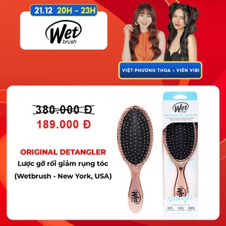 Lược chải tóc gỡ rối WETBRUSH dòng truyền thống mầu vàng hồng