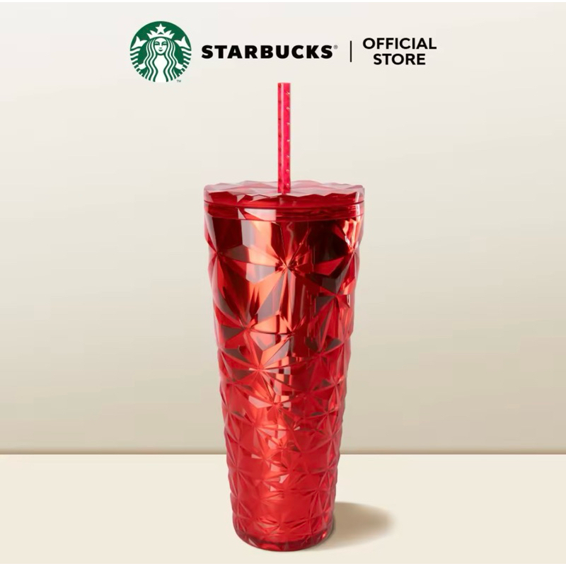 Ly Starbucks Prism Red Holiday Cold Cup