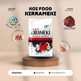 Kirameki thức ăn cho cá koi nhật lên màu cao cấp of singapore