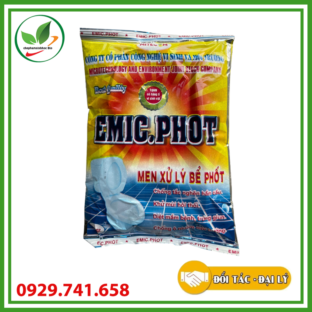 Emic phot 200gr. Men xử lý bể phốt.