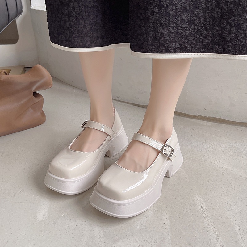 Giày Lolita mũi tròn đế cao 4cm BB-0209