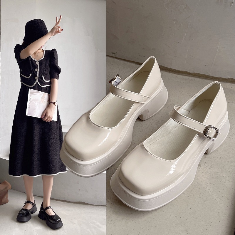 Giày Lolita mũi tròn đế cao 4cm BB-0209