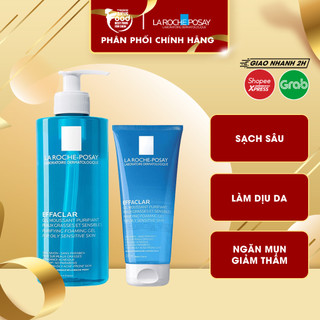 Sữa rửa mặt La Roche Posay da dầu mụn, gel rửa mặt La Roche Posay Effaclar Purifying Foaming Gel Cleanser 400ml