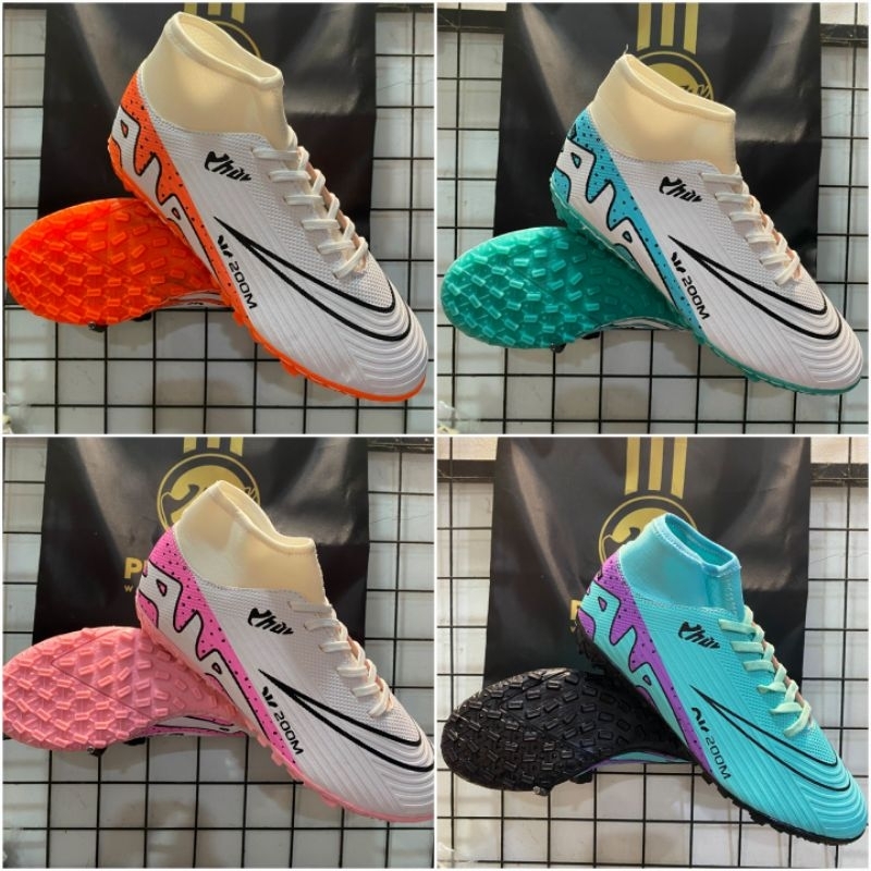 Giày đá bóng Vapor PHỦI cổ cao, khâu full đế, bảo hành 2 tháng, tặng kèm 2 phụ kiện full size 37 - 44