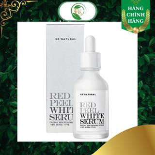 Tinh chất dưỡng da giảm thâm nám, serum dưỡng trắng da làm đều màu da So Natural Red Peel White Serum 35ml