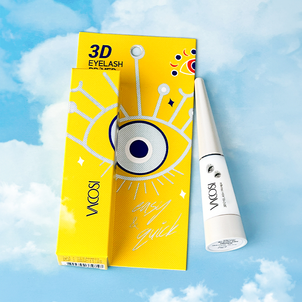 Keo Dán Mi Giả VACOSI Phiên Bản Ngọc Trai 8mL Kèm Cọ - Eyelash 3D Primer