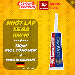 [MTVV] Nhớt Hộp Số (Nhớt Láp) Wolver Gear Oil 10W40 10W30 80W90 Fully Synthetic 120ml, Dùng Cho Xe Tay Ga<END>