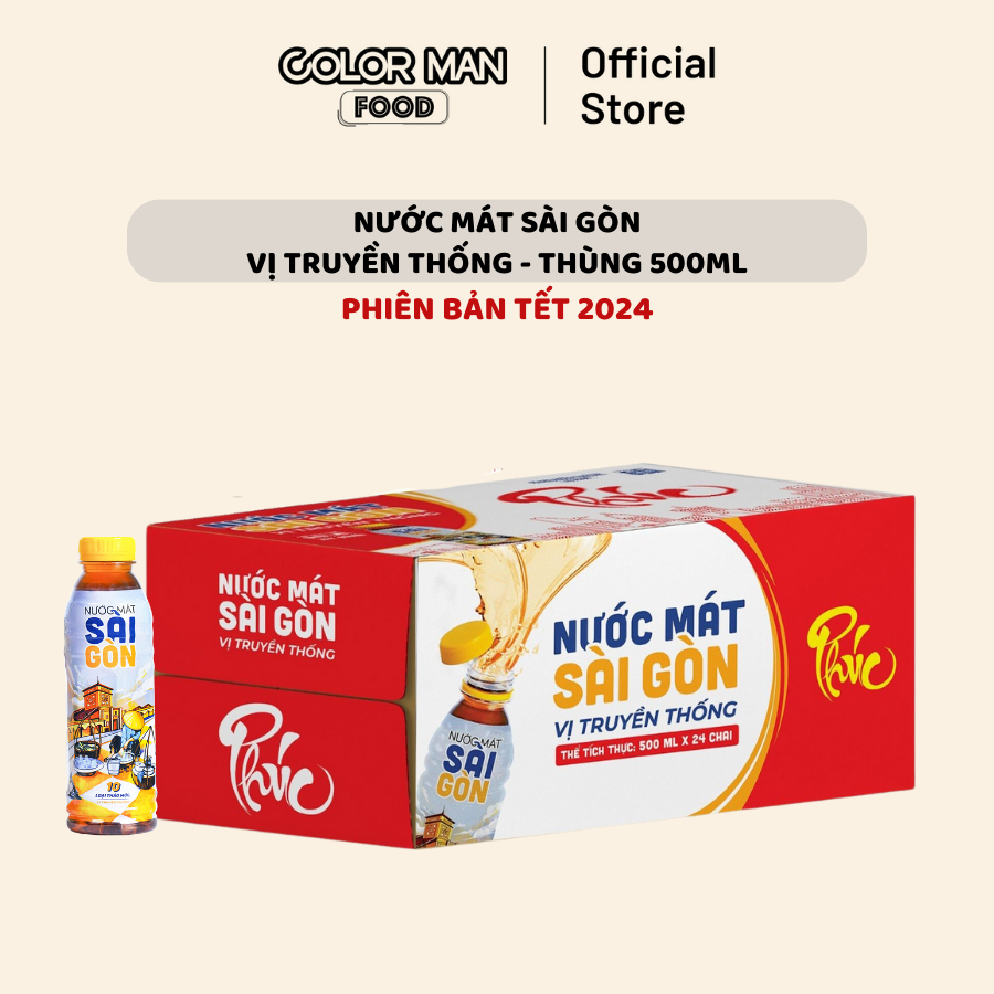 Thùng nước mát Sài Gòn vị truyền thống COLOR MAN