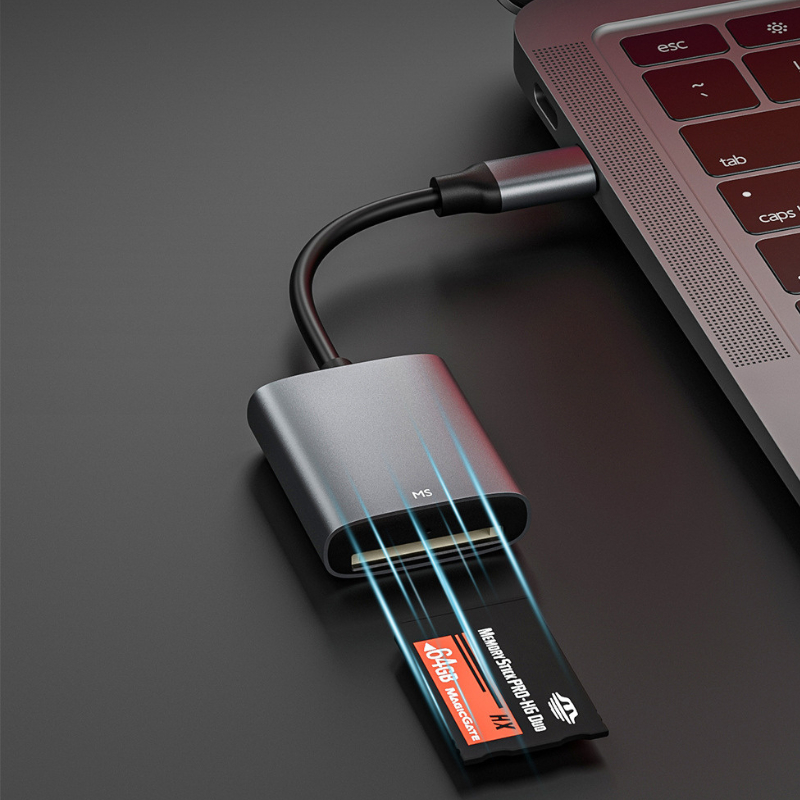 Đầu đọc thẻ memory stick pro duo - Sony dành cho điện thoại IPh 6-15promaxxx, android Type c, Máy tính bảng và laptop