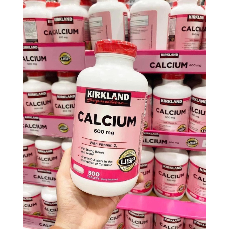 Canxi Kirkland Calcium 600mg+ vitamin D3 của Mỹ