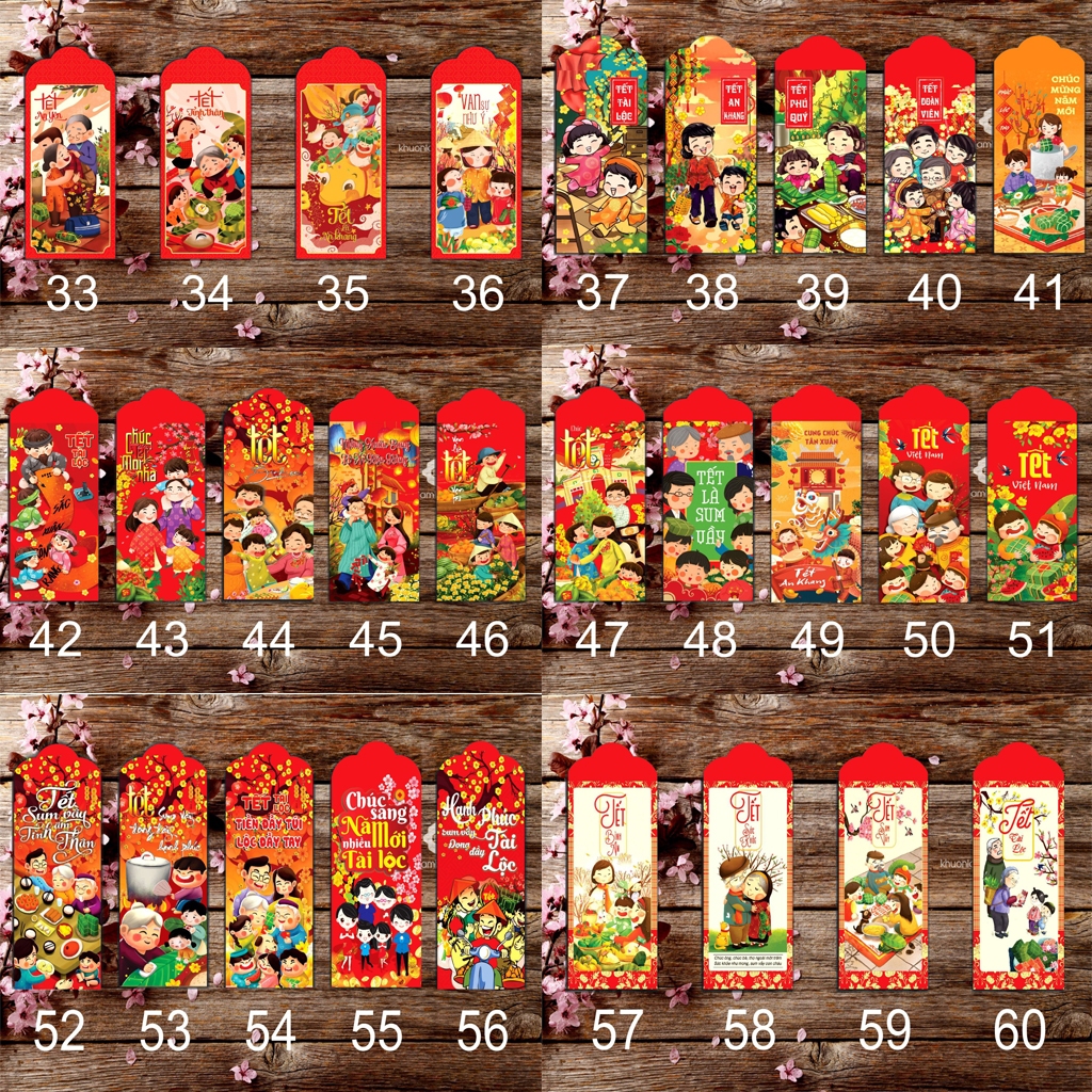Lì xì tết 2024 - 50 bao lì xì tết đẹp độc lạ với hơn 123 mẫu lì xì tết truyền thống và hottrend năm Giáp Thìn