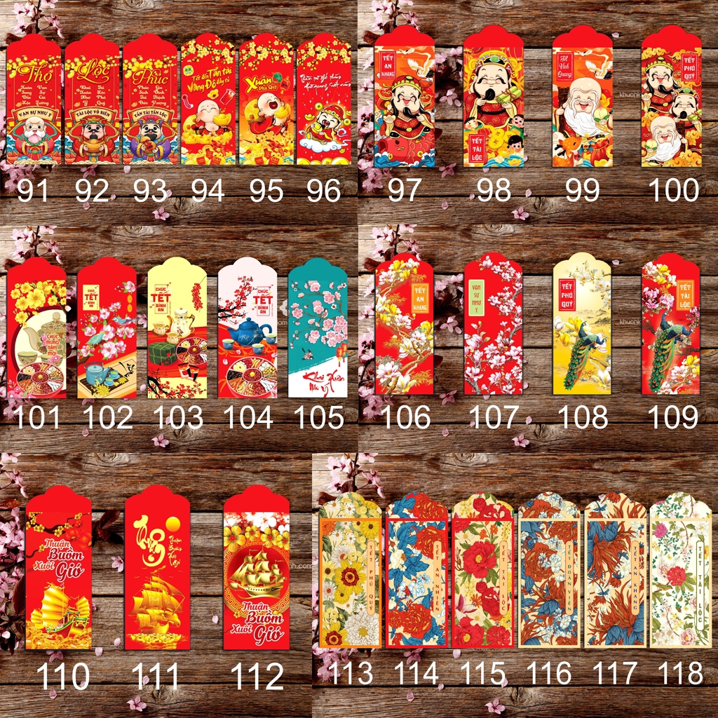 Lì xì tết 2024 - 50 bao lì xì tết đẹp độc lạ với hơn 123 mẫu lì xì tết truyền thống và hottrend năm Giáp Thìn