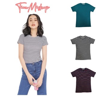 Áo thun nữ baby tee sọc ngang nhiều màu