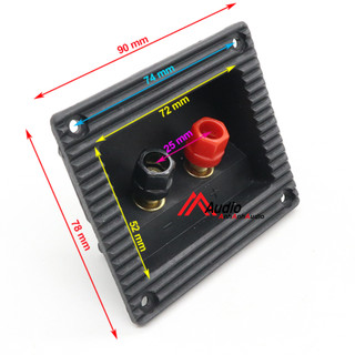 Trạm loa 2 cọc đỏ đen 8 x 9 cm , Giá 01 cái