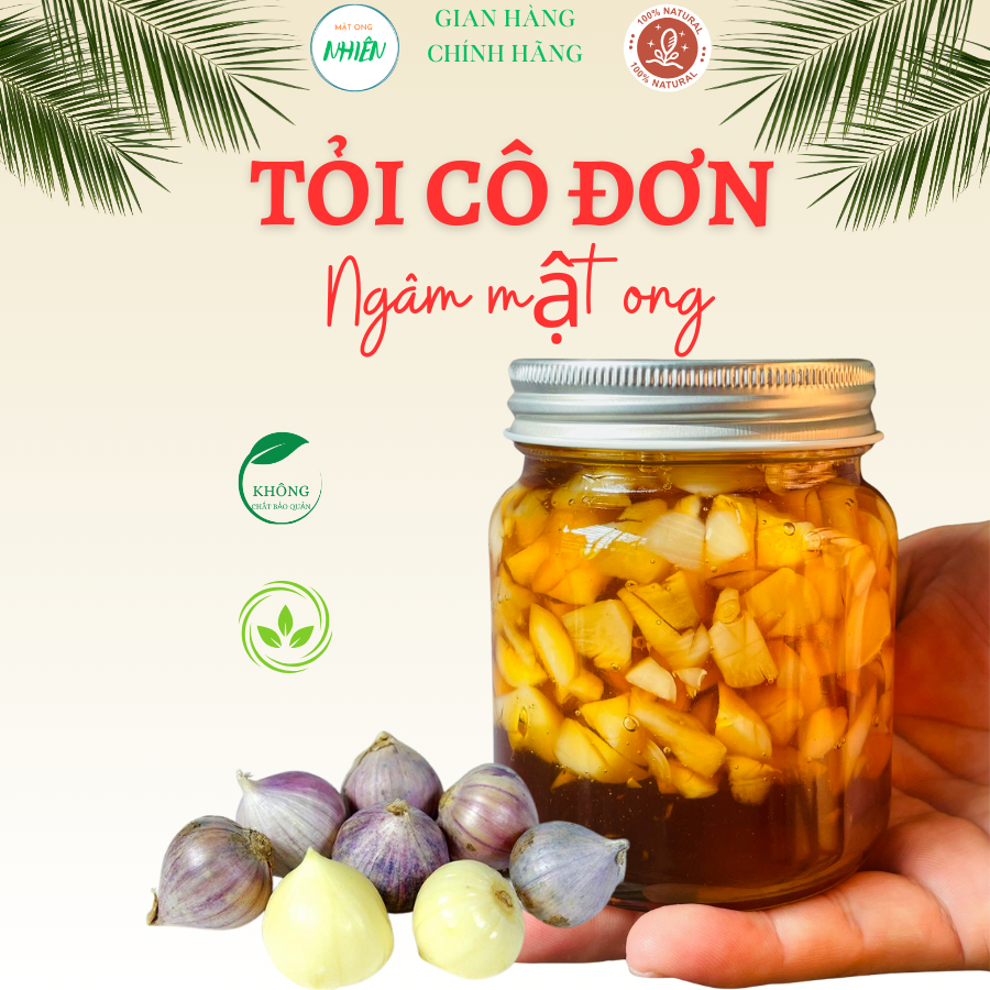 Tỏi cô đơn ngâm mật ong HANDMADE - Mật ong NHIÊN