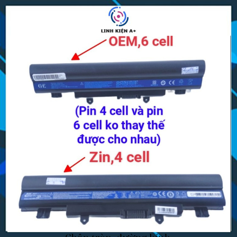 Pin ACER Aspire AL14A32 (6CELL HOẶC 4 CELL) E5-411 E5-411G E5-421 E5-421G E5-471 E5-471G E5-471P E5-471PG E5-472 E5-472G