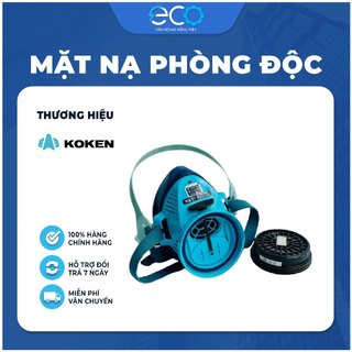 Combo mặt nạ phòng độc kèm phin lọc koken KGC-10C thay thế