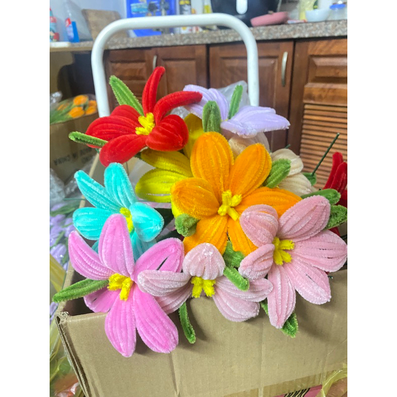 Hoa Tulip, Hoa lavende, hoa ly Derco Bằng Kẽm Nhung