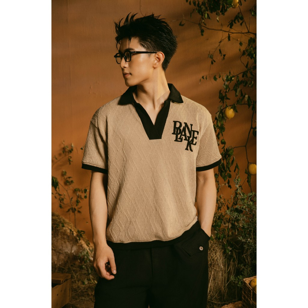 BLANKESPACE Áo Polo Tay Ngắn Dawn Polo Vải Cotton Thời Trang Nam Nữ Unisex
