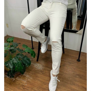 Quần Jean Nam Cao Cấp jean nam rách gối Co Dãn quần bò loang