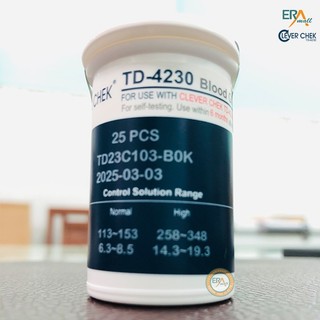 Hộp 25 que thử đường huyết clever chek , giao hoả tốc