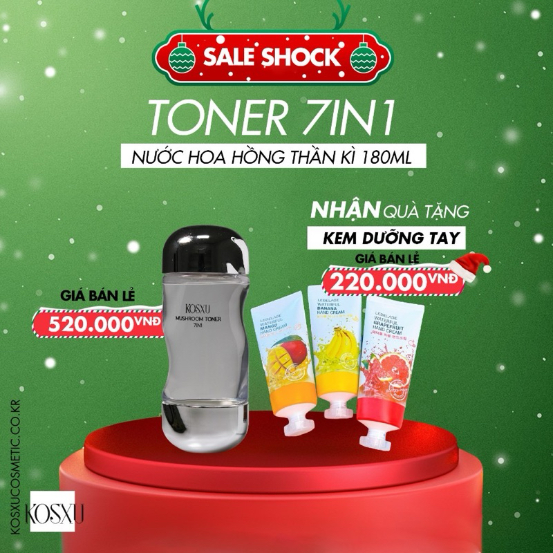 TONER NƯỚC THẦN KOSXU ( TẶNG KEM TAY HÀN ) 💖FREESHIP