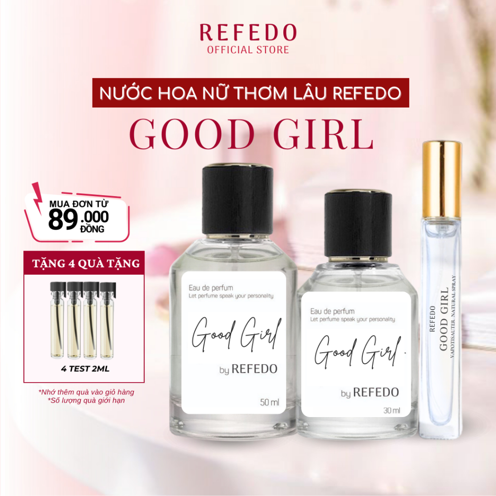 Nước Hoa Nữ Thơm Lâu GOOD GIRL REFEDO, Tinh Dầu Nước Hoa Cho Nữ Thơm Lưu Hương Lâu Ngọt Nhẹ Nhàng Quyến Rũ