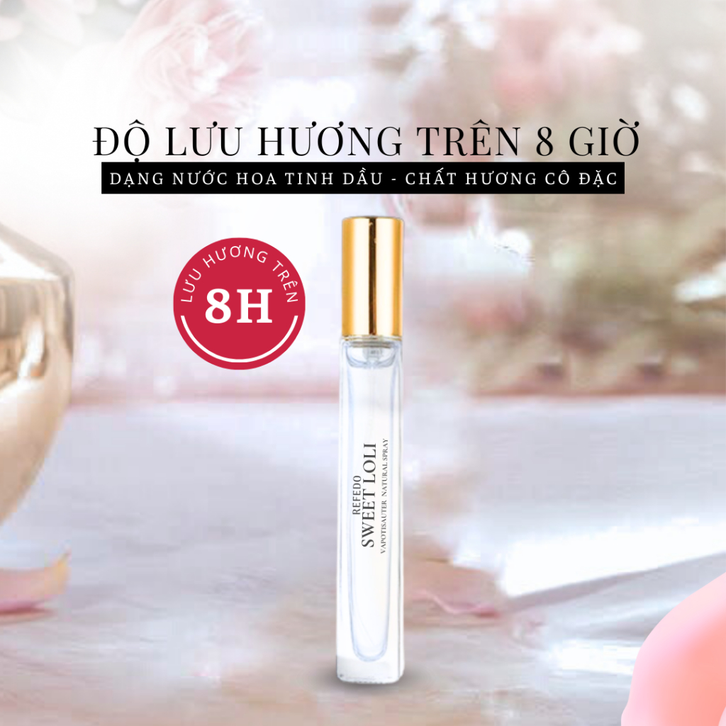 Nước Hoa Nữ Thơm Lâu REFEDO FLORAL, Tinh Dầu Nước Hoa Nữ Thơm Lưu Hương Lâu Ngọt Nhẹ Nhàng Quyến Rũ