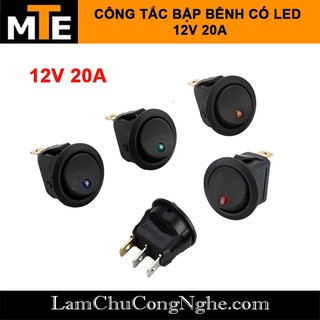 Công tắc bập bênh có đèn led ON/OFF 3 chân 12V 20A
