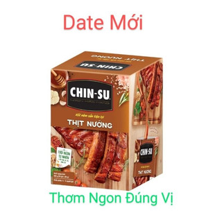 Hộp 10 gói Xốt gia vị nêm sẵn thịt nướng Chinsu gói 80g