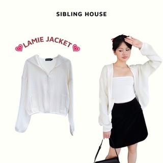  Mẫu mới phong cách Hàn Quốc 2024 Áo khoác jacket dài tay có nón chất vải xốp Lamie Jacket  - Sibling House
