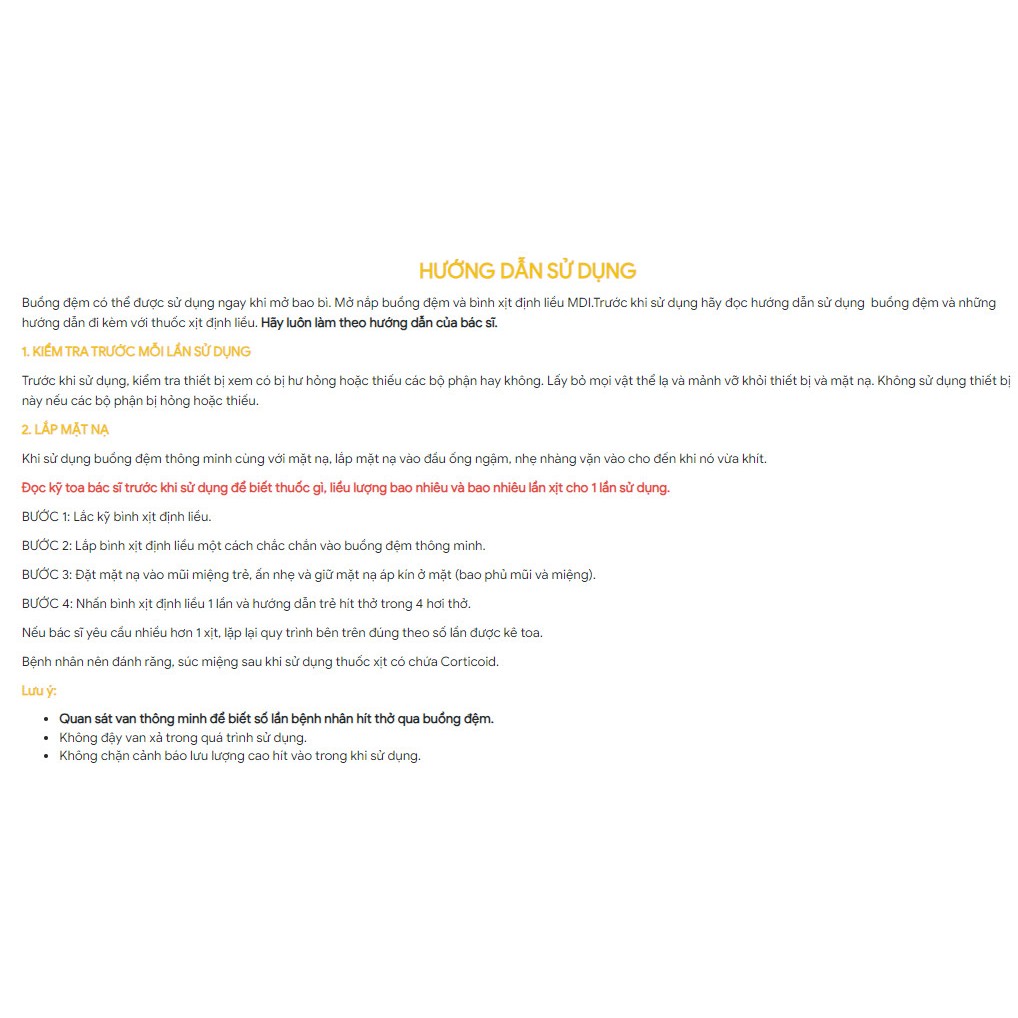 Buồng đệm thông minh 1Life - Smart Spacer For Aerosol