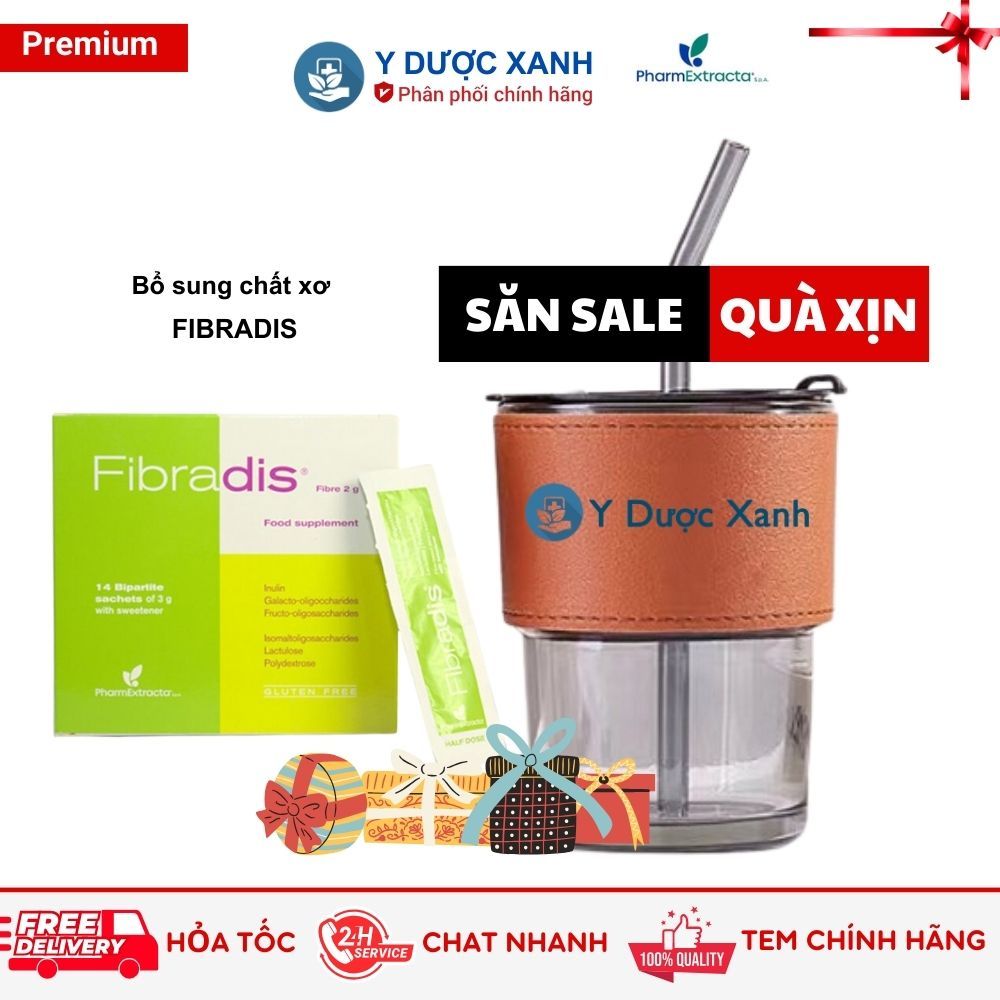 FIBRADIS 14 gói, Chất xơ hòa tan - Y Dược Xanh