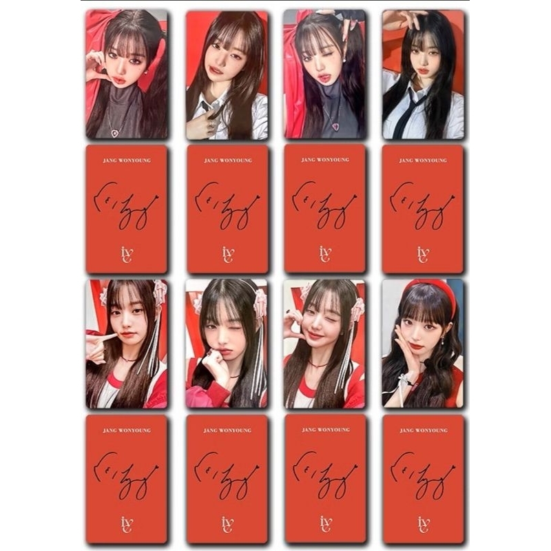[Mua 2 giảm 30k, mua 3 tặng 1] Set card chữ kí Jang Wonyoung IVE - Love Dive, I'VE IVE, I'VE MINE